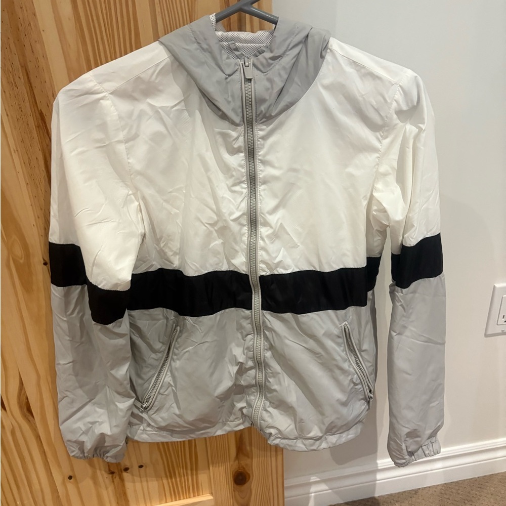 Garage White and Gray Women's Jacket